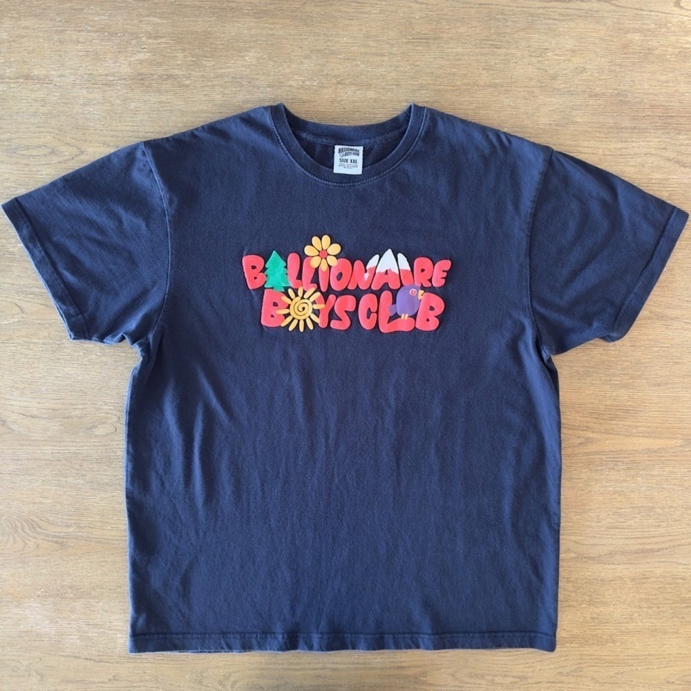 Billionaire Boys‎ Club "Peace Mountain" short-sleeve t-shirt-Navy-Puff Print-XXL